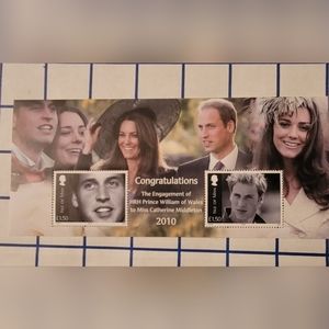 Kate and William pre-wedding stamps